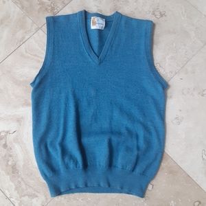 Vintage 1960s Lambswool Blend Sweater Vest By Aberjona, Machine Wash/Dry, NOSWOT